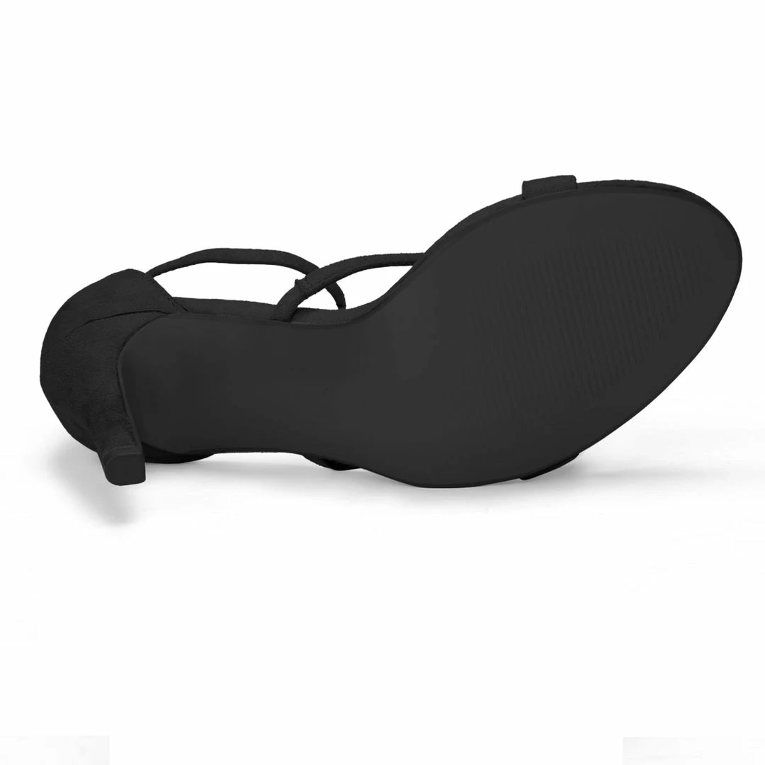 Allegra K YFL514-1 Women Open Toe Triple Straps Stiletto High Heel Sandals Shoes 29 Allegra K YFL514-1 Women Open Toe Triple Straps Stiletto High Heel Sandals Shoes