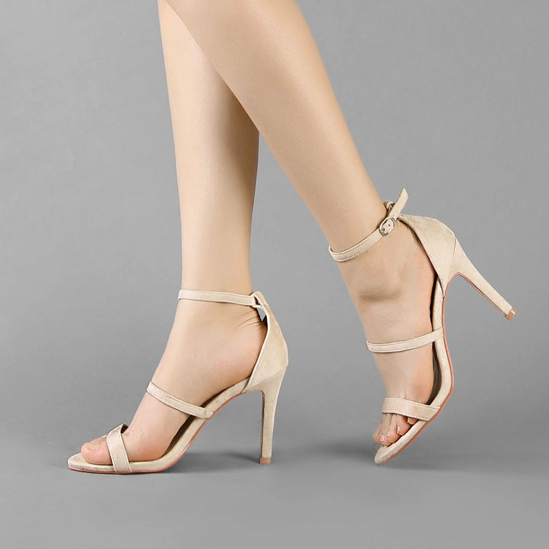 Allegra K YFL514-1 Women Open Toe Triple Straps Stiletto High Heel Sandals Shoes 18 Allegra K YFL514-1 Women Open Toe Triple Straps Stiletto High Heel Sandals Shoes