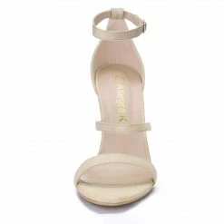 Allegra K YFL514-1 Women Open Toe Triple Straps Stiletto High Heel Sandals Shoes 52 Allegra K YFL514-1 Women Open Toe Triple Straps Stiletto High Heel Sandals Shoes