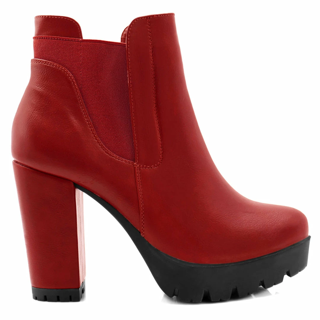 Allegra K Shoes Women Chunky High Heel Platform Zipper Chelsea Boots 16 Allegra K Shoes Women Chunky High Heel Platform Zipper Chelsea Boots