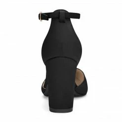 Allegra K Women's Point Toe Chunky High Heel Ankle Strap Pumps 40 Allegra K Women's Point Toe Chunky High Heel Ankle Strap Pumps