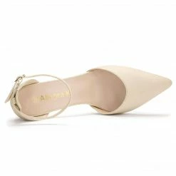 Allegra K Women's Point Toe Chunky High Heel Ankle Strap Pumps 33 Allegra K Women's Point Toe Chunky High Heel Ankle Strap Pumps