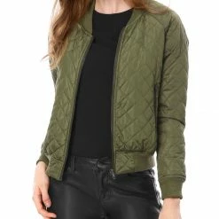 Allegra K Skyliner Down Bomber Jacket