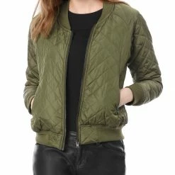 Allegra K Skyliner Down Bomber Jacket