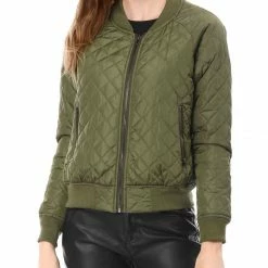 Allegra K Skyliner Down Bomber Jacket