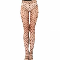 Allegra K Women 2 Pack Trendy Strechy Fishnet Mesh Net Stockings Pantyhose