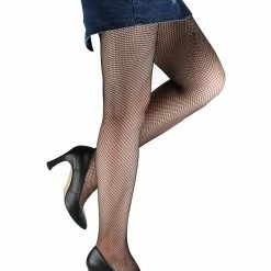 Allegra K Women 2 Pack Trendy Strechy Fishnet Mesh Net Stockings Pantyhose