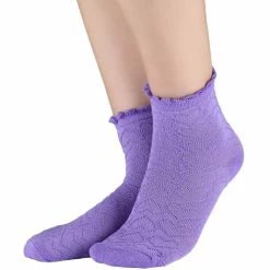 Allegra K Women 10 Pack Hearts Embroidery Cotton Stringy Selvedge Cuff Ankle Socks Accessories