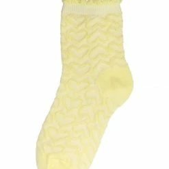 Allegra K Women 10 Pack Hearts Embroidery Cotton Stringy Selvedge Cuff Ankle Socks Accessories