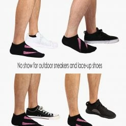 Allegra K Accessories Big Black Ankle Athelic Socks Low Cut Cotton Striped 10 Pairs