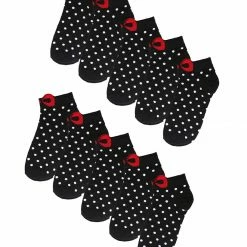 Allegra K Low Cut Ankle Socks Cute Cotton Red Bowknot White Dots 10 Pairs Accessories 73 Allegra K Low Cut Ankle Socks Cute Cotton Red Bowknot White Dots 10 Pairs Accessories