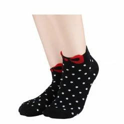 Allegra K Low Cut Ankle Socks Cute Cotton Red Bowknot White Dots 10 Pairs Accessories 82 Allegra K Low Cut Ankle Socks Cute Cotton Red Bowknot White Dots 10 Pairs Accessories