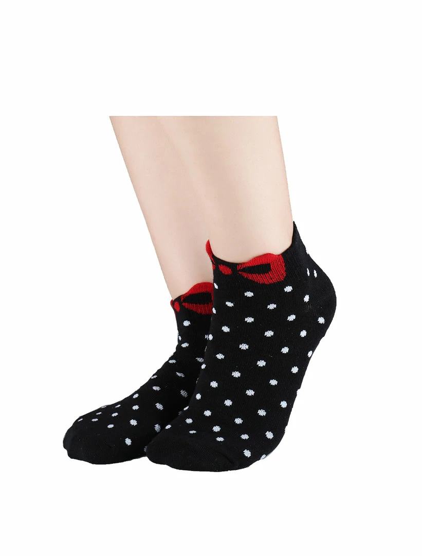 Allegra K Low Cut Ankle Socks Cute Cotton Red Bowknot White Dots 10 Pairs Accessories 41 Allegra K Low Cut Ankle Socks Cute Cotton Red Bowknot White Dots 10 Pairs Accessories