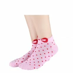 Allegra K Low Cut Ankle Socks Cute Cotton Red Bowknot White Dots 10 Pairs Accessories 83 Allegra K Low Cut Ankle Socks Cute Cotton Red Bowknot White Dots 10 Pairs Accessories