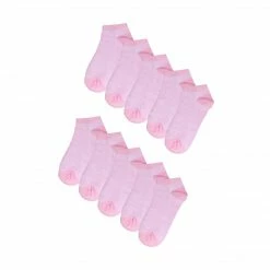 Allegra K Low Cut Ankle Socks Contrast Color Cotton Breathable 10 Pairs Accessories