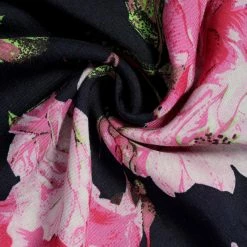 Allegra K Floral Prints Keyhole Chiffon Sleeveless Tank Top Women