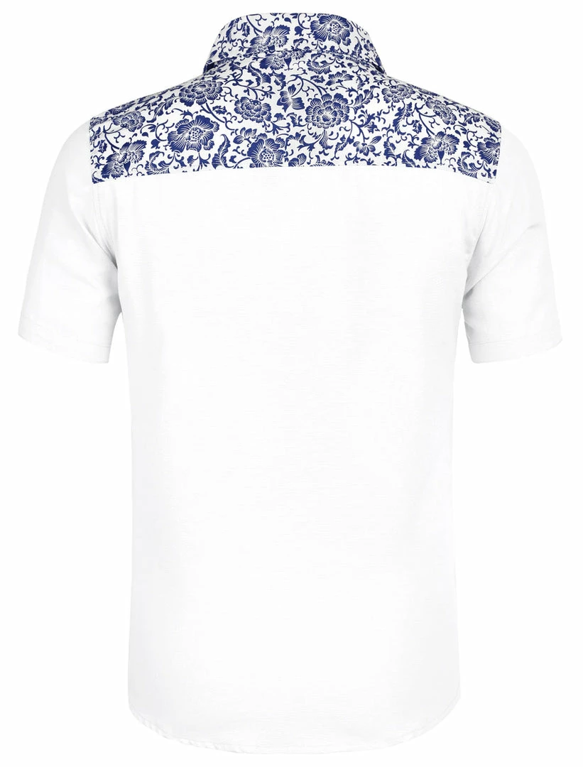 Allegra K 1310 8838 Men Summer Floral Print Pocket Short Sleeve Button Down Hawaiian Shirt 13 Allegra K 1310 8838 Men Summer Floral Print Pocket Short Sleeve Button Down Hawaiian Shirt