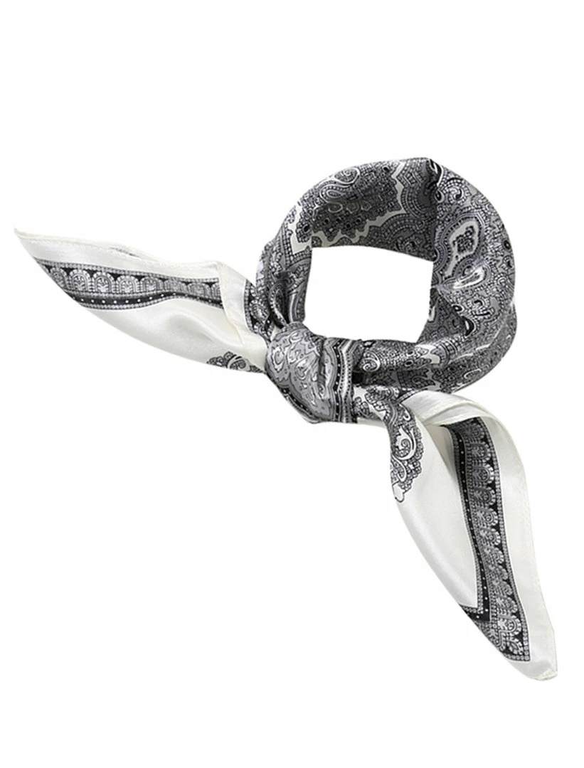 Allegra K Scarves & Shawls Women Fashionable Floral Graphic Print Satin 100% Silk Square Scarf 54 Allegra K Scarves & Shawls Women Fashionable Floral Graphic Print Satin 100% Silk Square Scarf