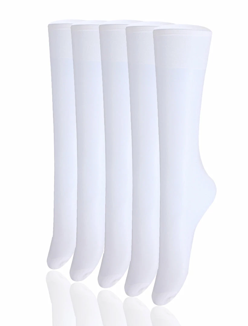Allegra K Women 10 Pack Silky Knee High Sheer Reinforced Toe Socks Stockings 19 Allegra K Women 10 Pack Silky Knee High Sheer Reinforced Toe Socks Stockings