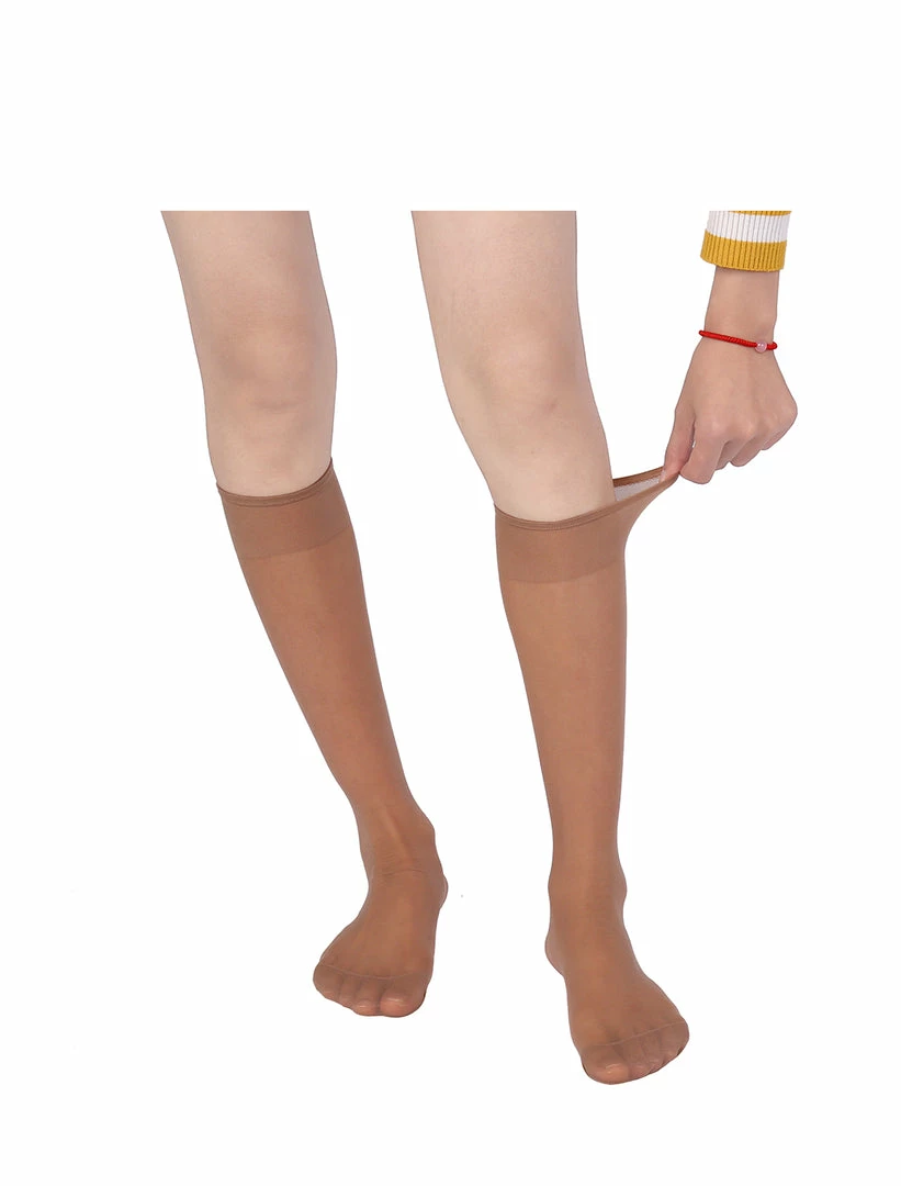 Allegra K Women 10 Pack Silky Knee High Sheer Reinforced Toe Socks Stockings 6 Allegra K Women 10 Pack Silky Knee High Sheer Reinforced Toe Socks Stockings