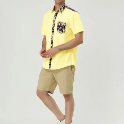 Allegra K 1310 8838 Men Summer Floral Print Pocket Short Sleeve Button Down Hawaiian Shirt 69 Allegra K 1310 8838 Men Summer Floral Print Pocket Short Sleeve Button Down Hawaiian Shirt