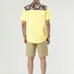 Allegra K 1310 8838 Men Summer Floral Print Pocket Short Sleeve Button Down Hawaiian Shirt 70 Allegra K 1310 8838 Men Summer Floral Print Pocket Short Sleeve Button Down Hawaiian Shirt