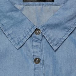 Women Allegra K Single Breasted Point Collar Sleeveless Shirt 81 Women Allegra K Single Breasted Point Collar Sleeveless Shirt