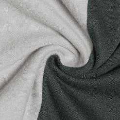 Women Allegra K Color Block Batwing Sleeves Oversize Tunic Top