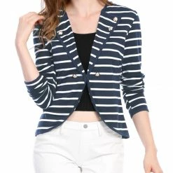 Women Allegra K Shawl Collar Blazer With Hook-eye Closure 38 Women Allegra K Shawl Collar Blazer With Hook-eye Closure