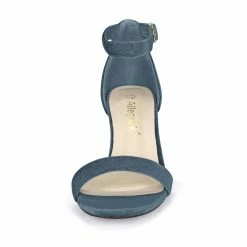 Allegra K Shoes Women's Open Toe Block Heel Ankle Strap Sandals