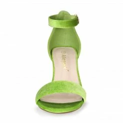 Allegra K Shoes Women's Open Toe Block Heel Ankle Strap Sandals