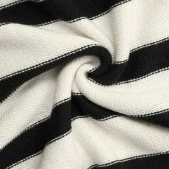 Allegra K Long Sleeves Drop Shoulder Loose Striped Sweater Women 47 Allegra K Long Sleeves Drop Shoulder Loose Striped Sweater Women