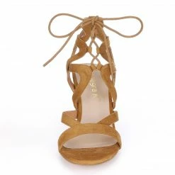 Allegra K Women Open Toe Crisscross Lace Up Chunky Heel Sandals 93 Allegra K Women Open Toe Crisscross Lace Up Chunky Heel Sandals