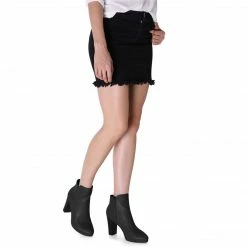 Allegra K HF5521-21 Women Round Toe Chunky Heel Platform Ankle Boots 53 Allegra K HF5521-21 Women Round Toe Chunky Heel Platform Ankle Boots