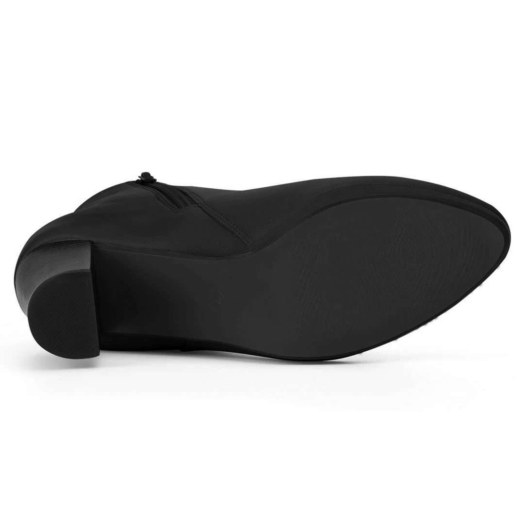 Allegra K HF5521-21 Women Round Toe Chunky Heel Platform Ankle Boots 28 Allegra K HF5521-21 Women Round Toe Chunky Heel Platform Ankle Boots