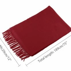 Allegra K Accessories 1606-D27 Women Rectangle Shape Winter Warm Long Knitted Scarf