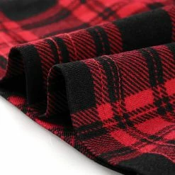 Allegra K Women Handkerchief Hem Open Front Plaids Cardigan