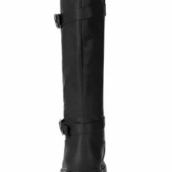 Allegra K Shoes XNM-2 Women Round Toe Buckle Straps Zipper Riding Boots 41 Allegra K Shoes XNM-2 Women Round Toe Buckle Straps Zipper Riding Boots