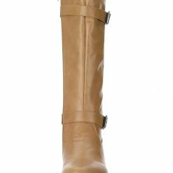 Allegra K Shoes XNM-2 Women Round Toe Buckle Straps Zipper Riding Boots 32 Allegra K Shoes XNM-2 Women Round Toe Buckle Straps Zipper Riding Boots