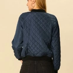 Allegra K Skyliner Down Bomber Jacket