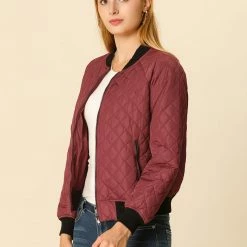 Allegra K Skyliner Down Bomber Jacket