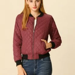 Allegra K Skyliner Down Bomber Jacket