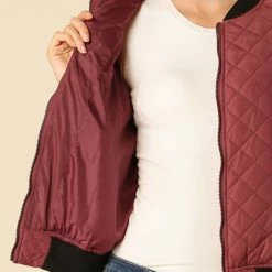 Allegra K Skyliner Down Bomber Jacket