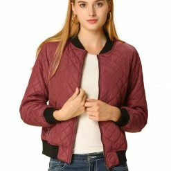 Allegra K Skyliner Down Bomber Jacket