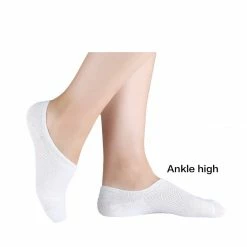 Allegra K Unisex Nonslip No Show Socks Mesh Breathable Low Cut Cotton 5 Pairs Accessories