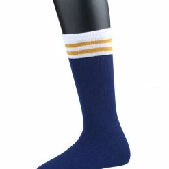 Allegra K Women Bar Striped Stretchy Soft Color Blocks Comfortable Cotton Crew Socks 6 Pairs Accessories