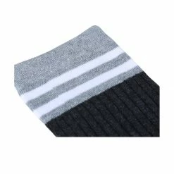 Allegra K Women Bar Striped Stretchy Soft Color Blocks Comfortable Cotton Crew Socks 6 Pairs Accessories