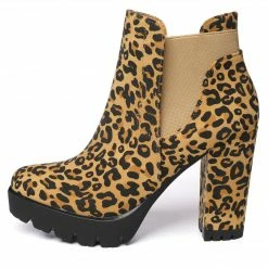 Allegra K Shoes Women Chunky High Heel Platform Zipper Chelsea Boots 46 Allegra K Shoes Women Chunky High Heel Platform Zipper Chelsea Boots