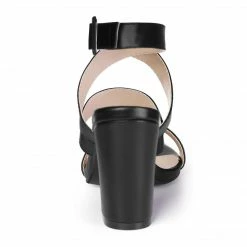 Allegra K YFL284-23 Women Crisscross Open Toe Block Heel Strappy Sandals Shoes 53 Allegra K YFL284-23 Women Crisscross Open Toe Block Heel Strappy Sandals Shoes