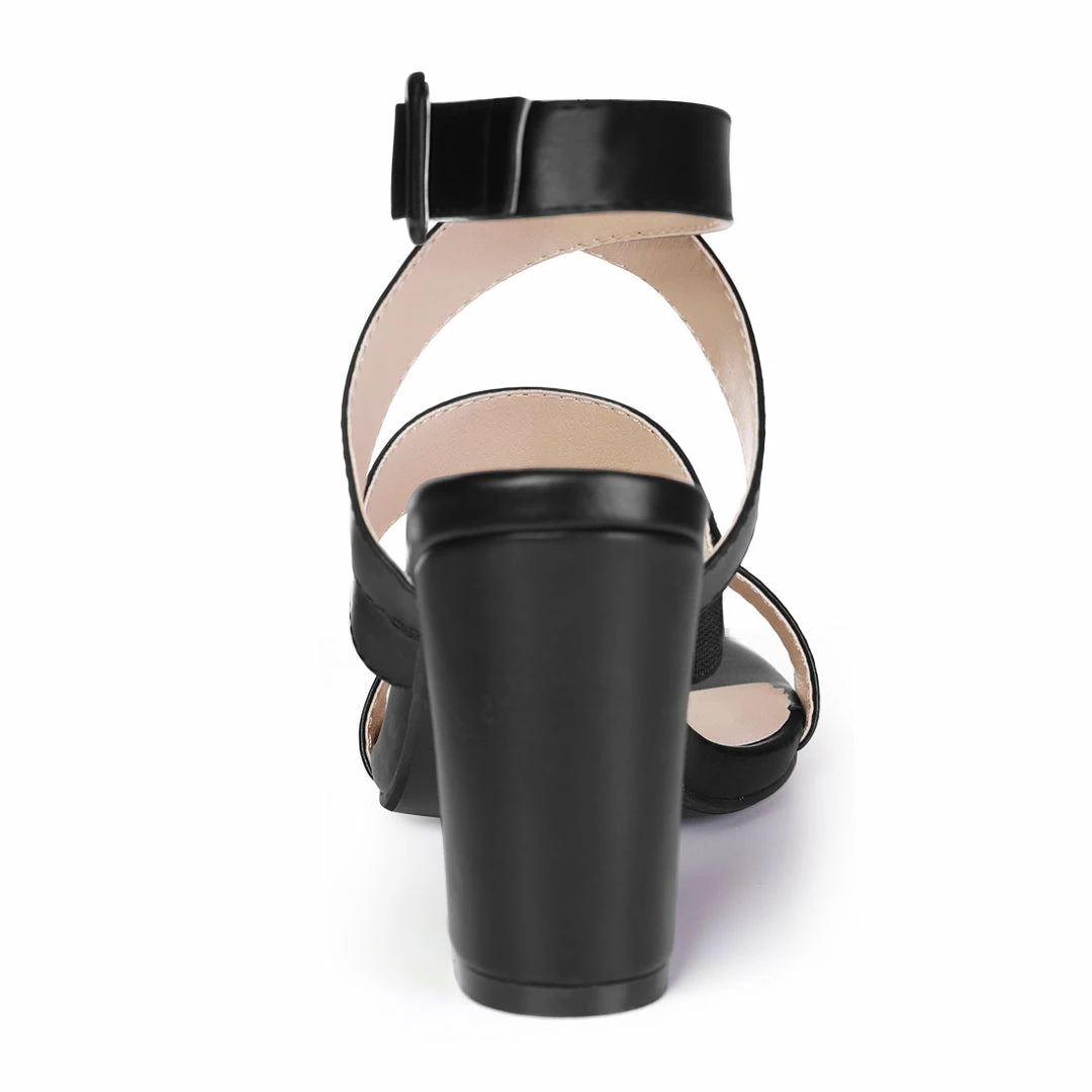 Allegra K YFL284-23 Women Crisscross Open Toe Block Heel Strappy Sandals Shoes 26 Allegra K YFL284-23 Women Crisscross Open Toe Block Heel Strappy Sandals Shoes